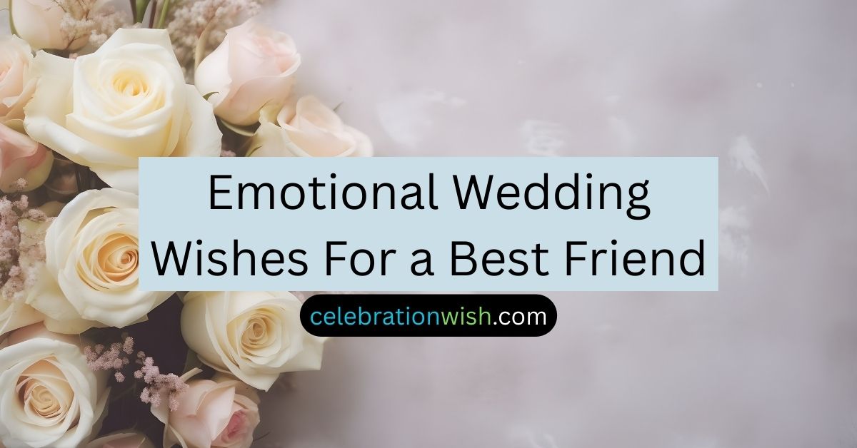 Emotional Wedding Wishes For a Best Friend