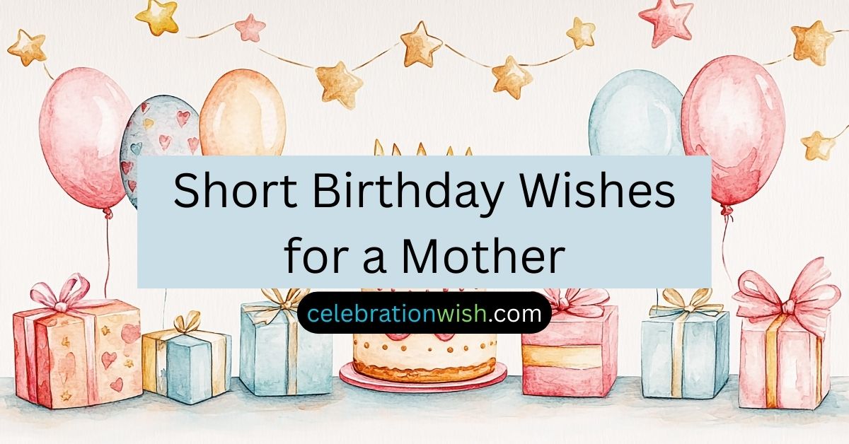 Short Birthday Wishes for a Mother