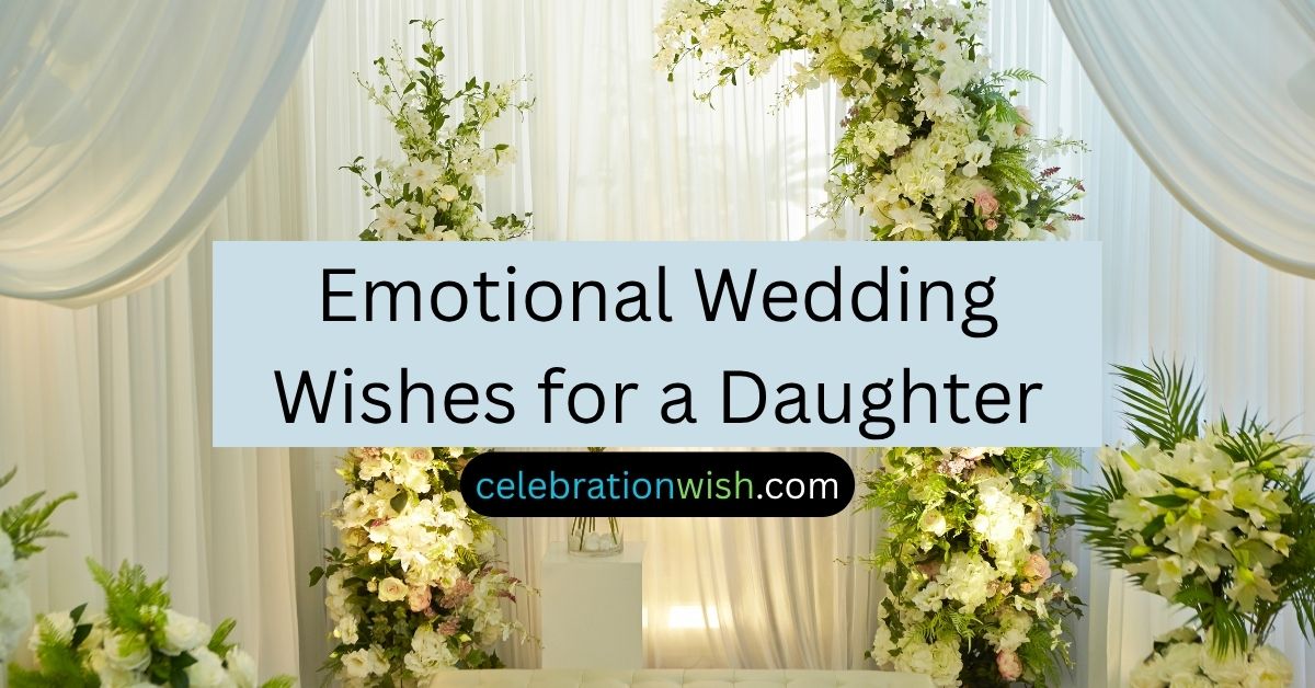 Emotional Wedding Wishes for a Daughter