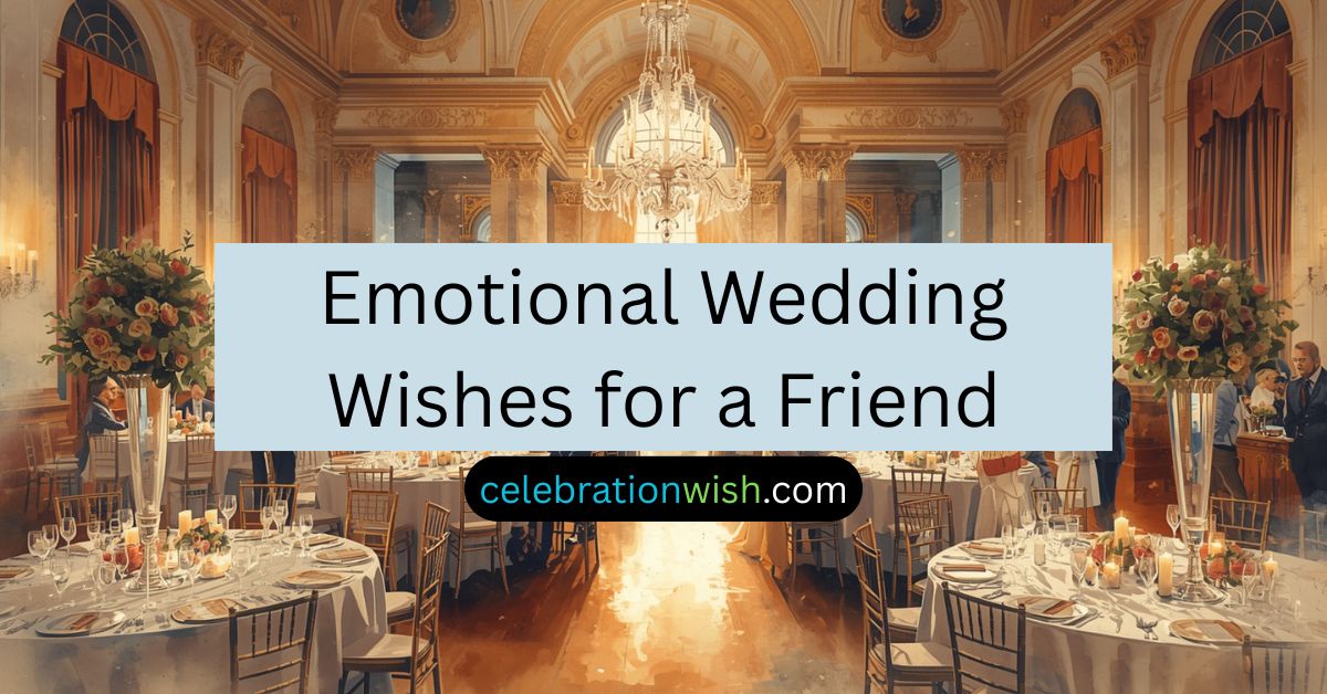 Emotional Wedding Wishes for a Friend